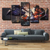 5 panel wall art canvas prints League Legends Dr. Mundo home decor-1200 (3)