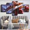 5 panel wall art canvas prints League Legends Draven home decor-1200 (3)