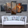 5 panel wall art canvas prints League Of Legends Gangplank wall decor-1200 (1)