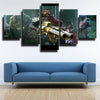 5 panel wall art canvas prints League Of Legends Graves home decor-1200 (2)