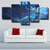 5 panel wall art canvas prints League Of Legends Janna decor picture-1200 (1)