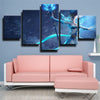 5 panel wall art canvas prints League Of Legends Janna decor picture-1200 (2)