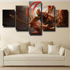 5 panel wall art canvas prints League Of Legends Jarvan IV home decor-1200 (1)