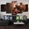 5 panel wall art canvas prints League Of Legends Jarvan IV home decor-1200 (2)