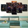 5 panel wall art canvas prints League Of Legends Karthus wall decor-1200 (1)