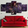 5 panel wall art canvas prints League Of Legends Katarina home decor-1200(1)