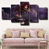5 panel wall art canvas prints League Of Legends Katarina home decor-1200(3)