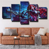 5 panel wall art canvas prints League Of Legends Katarina wall picture-1200 (3)