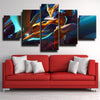 5 panel wall art canvas prints League Of Legends Kindred decor picture-1200 (2)