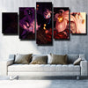 5 panel wall art canvas prints League Of Legends Kindred wall decor-1200 (3)
