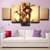 5 panel wall art canvas prints League Of Legends Leona home decor-1200 (3)