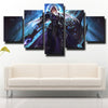 5 panel wall art canvas prints League Of Legends Leona wall picture-1200 (2)