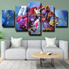 5 panel wall art canvas prints League Of Legends Lulu home decor-1200 (2)
