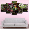 5 panel wall art canvas prints League Of Legends Lulu live room decor-1200 (3)