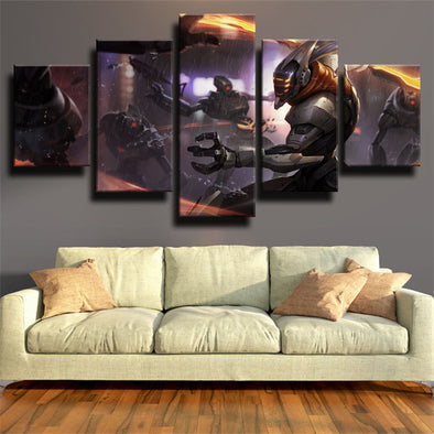 5 panel wall art canvas prints League Of Legends Master Yi home decor-1200 (1)