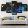 5 panel wall art canvas prints League Of Legends Nautilus decor picture-1200 (2)