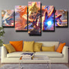 5 panel wall art canvas prints League of Legends Ezreal wall decor-1200 (2)