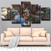 5 panel wall art canvas prints League of Legends Nunu decor picture-1200 (3)
