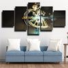 5 panel wall art canvas prints League of Legends Orianna home decor-1200 (3)