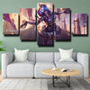 5 panel wall art canvas prints League of Legends Orianna live room decor-1200 (2)