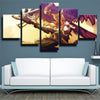 5 panel wall art canvas prints League of Legends Quinn wall decor-1200 (1)