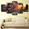 5 panel wall art canvas prints League of Legends Sejuani decor picture-1200 (2)