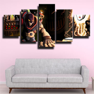 5 panel wall art canvas prints League of Legends Singed home decor-1200 (1)