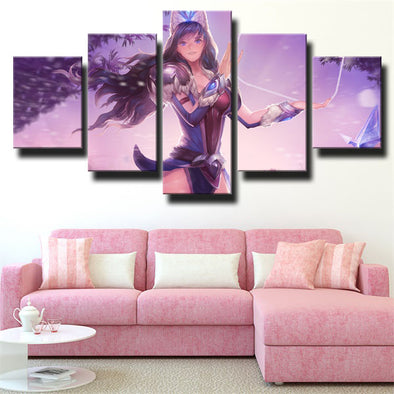 5 panel wall art canvas prints League of Legends Sivir decor picture-1200 (1)