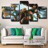 5 panel wall art canvas prints League of Legends Sivir wall picture-1200 (2)