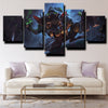 5 panel wall art canvas prints League of Legends Twitch wall picture-1200 (3)