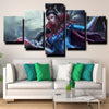 5 panel wall art canvas prints League of Legends Vayne decor picture-1200 (2)