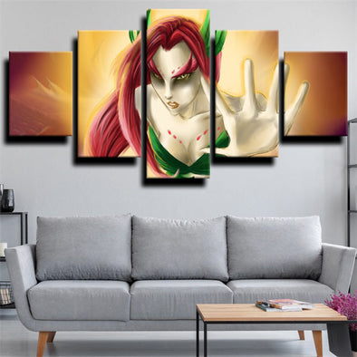 5 panel wall art canvas prints League of Legends Zyra decor picture-1200 (1)