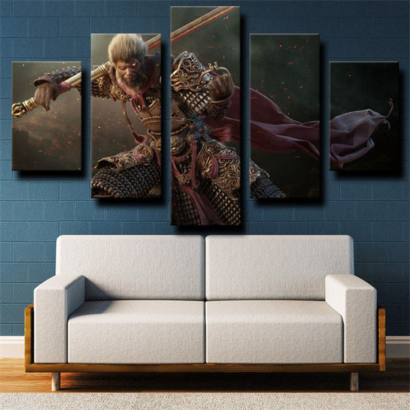 5 panel wall art canvas prints League of Legends home decor-1202 (3)