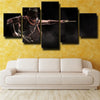 5 panel wall art canvas prints MKX characters Erron Black room decor-1513 (2)