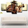 5 panel wall art canvas prints MKX characters Erron Black wall picture-1514 (3)