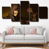 5 panel wall art canvas prints MKX characters Scorpion home decor-1540 (1)