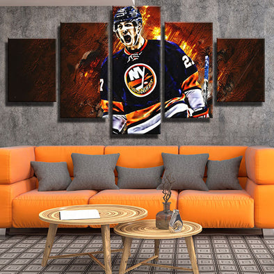 5 panel wall art canvas prints NY Islanders Anders Lee decor picture-1201 (1)