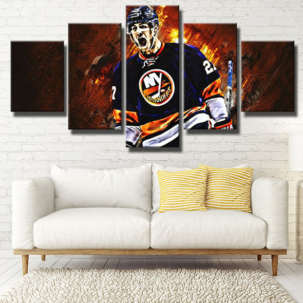 5 panel wall art canvas prints NY Islanders Anders Lee decor picture-1201 (2)