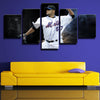 5 panel wall art canvas prints NY Mets Catcher Dave Racaniello decor picture-1201 (2)