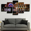 5 panel wall art canvas prints NY Mets Home field wall picture-1201 (4)