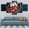5 panel wall art canvas prints New York Islanders Logo home decor-1201 (4)