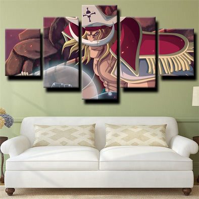5 panel wall art canvas prints One Piece Edward Newgate home decor-1200 (1)
