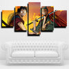 5 panel wall art canvas prints One Piece Monkey D. Luffy decor picture-1200 (1)