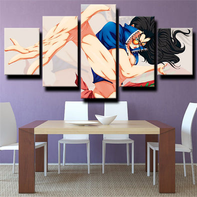 5 panel wall art canvas prints One Piece Nico Robin live room decor-1200 (1)