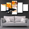 5 panel wall art canvas prints One Piece Portgas D. Ace decor picture-1200 (3)