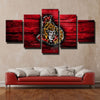 5 panel wall art canvas prints Ottawa HC red wood live room decor-1203 (2)