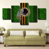 5 panel wall art canvas prints Redskins green Lawn live room decor-1203 (1)