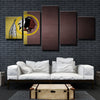 5 panel wall art canvas prints Redskins yellow and red decor picture-1204 (3)