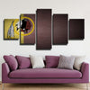 5 panel wall art canvas prints Redskins yellow and red decor picture-1204 (4)
