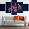 5 panel wall art canvas prints The Bravos wall picture-1213 (2)